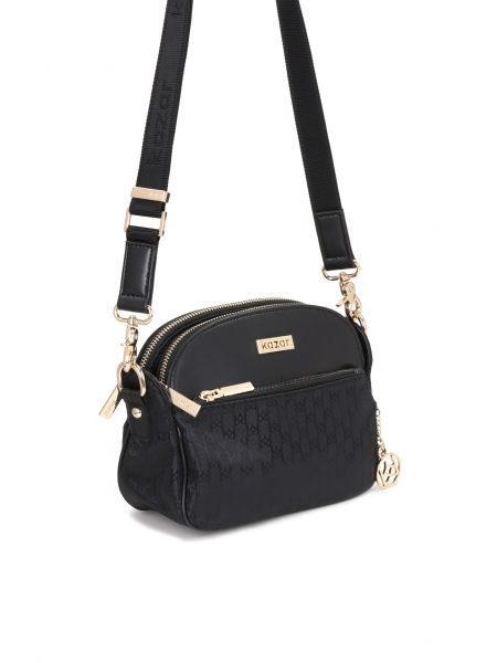 Sac messager noir pour dames NETTI