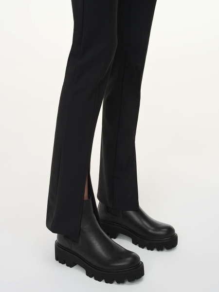 Bottines plates noires pour dames ADELYN