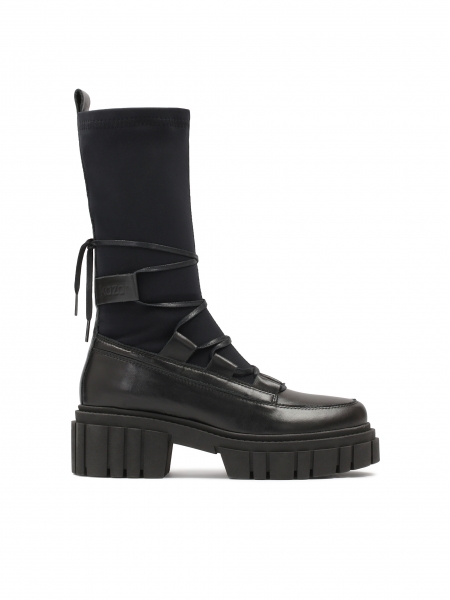 Bottines d'avant-garde pour dames avec tige chaussette et semelle robuste LYLA