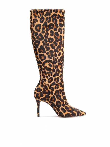 Bottes élégantes pour femmes en imprimé léopard TIGRE
