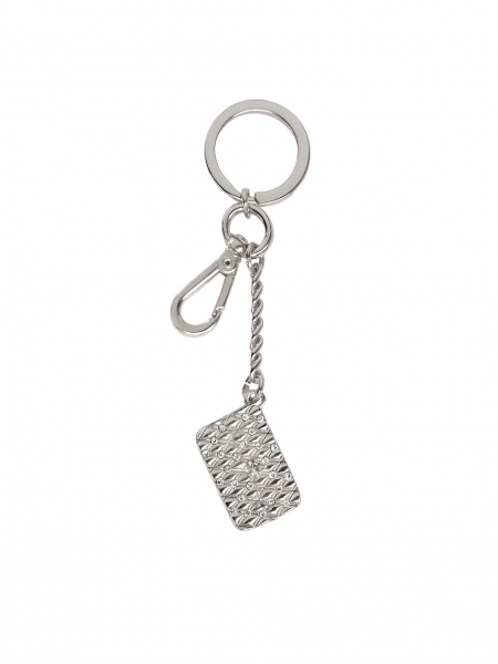 Porte-clés en métal avec pendentif en forme de petit sac à main 