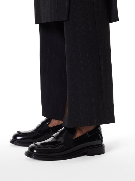 Chaussures en cuir verni avec surpiqûres sur le devant KS MOUND