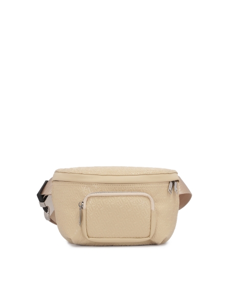 Sac à ceinture beige avec motif gaufré NOEL