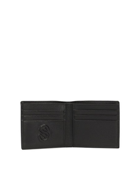 Portefeuille compact en cuir SHIRON
