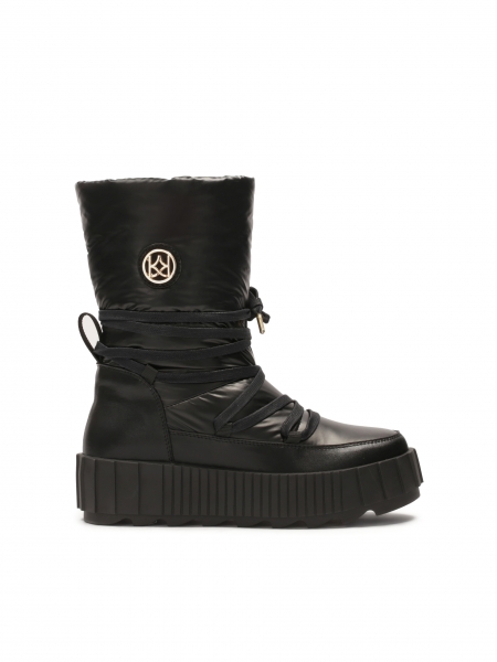 Bottes de neige noires isolées avec tige à enfiler  DAGE