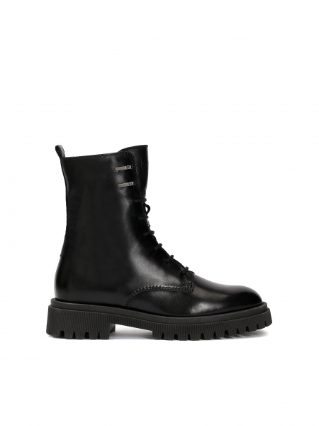 Bottes en cuir minimalistes de style militaire MAILLE