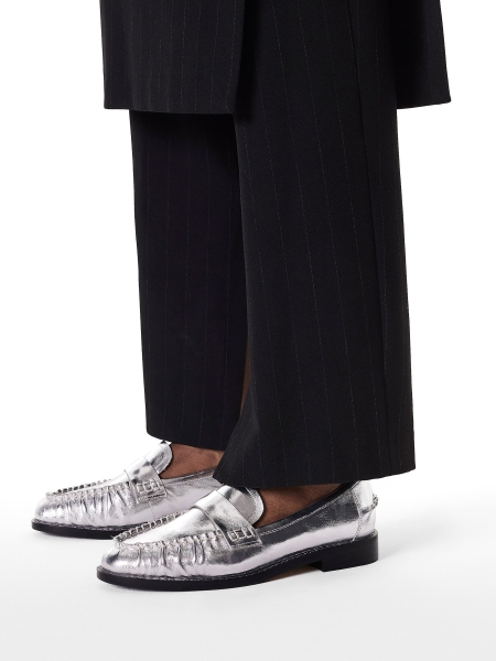 Chaussures de style mocassins argentés CAHOKIA