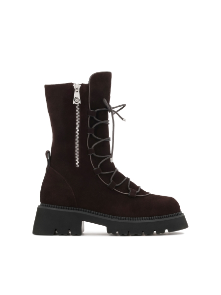 Bottes à fermeture éclair avec laçage décoratif ELBA