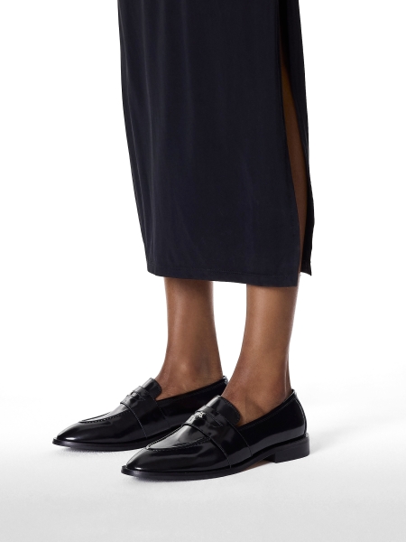 Chaussures en cuir noir KS PERLE