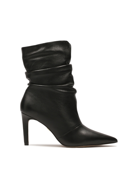 Bottes en cuir avec tige froissée LIZA