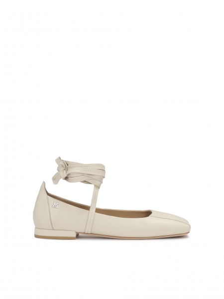 Escarpins beiges avec fixation autour de la cheville  KS REINE