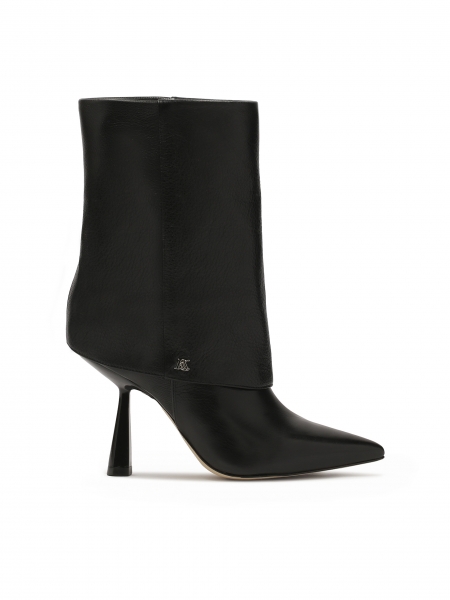 Bottes noires à tige retournée KS CLAIRE