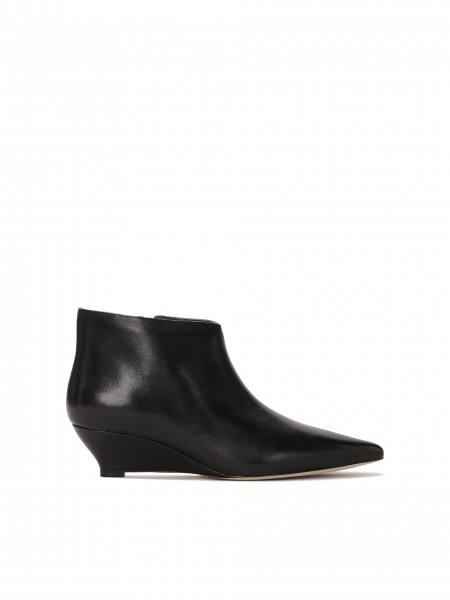 Bottes courtes noires à plateforme KS IDALIA