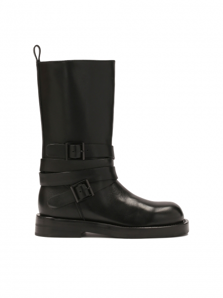 Bottes de moto en cuir noir  KS LEVEN