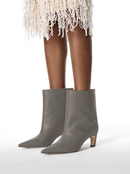 Bottes grises à petits talons KS BELLISI