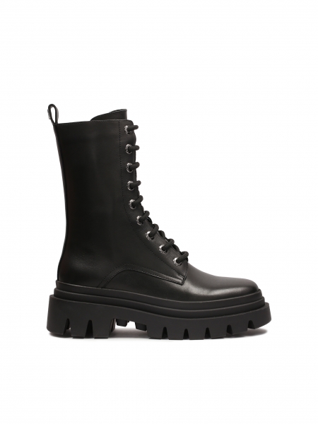Bottes noires de style militaire EWING