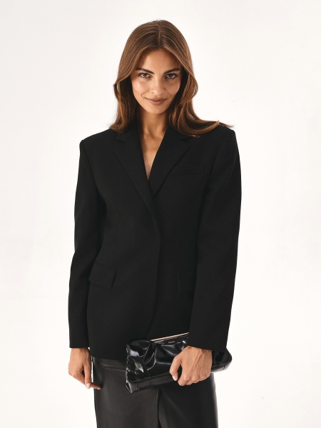 Sac à main en cuir froissé avec armature métallique BARI