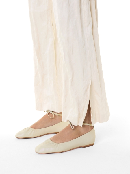 Ballerines crème avec attaches KS SOLEIL