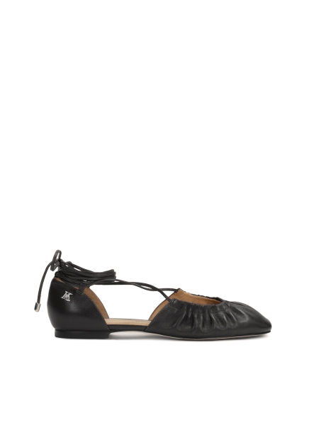 Ballerines noires à tige ouverte KS SOLEIL