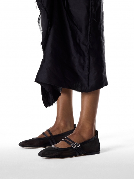 Ballerines en maille à deux bretelles  KS AVRIL