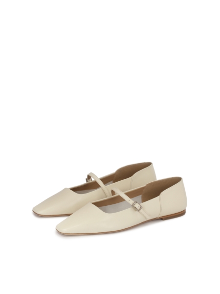 Ballerines confortables en cuir souple  KS BEAU