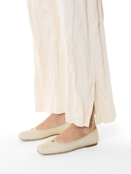 Ballerines crème à ligne carrée KS EDMEE