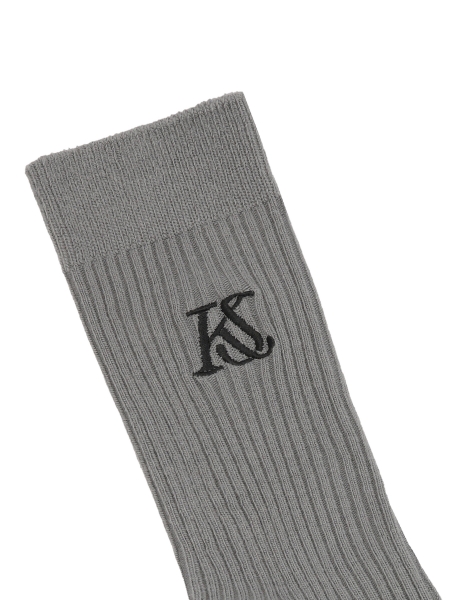 Chaussettes grises rayées Logan KS FABIENNE