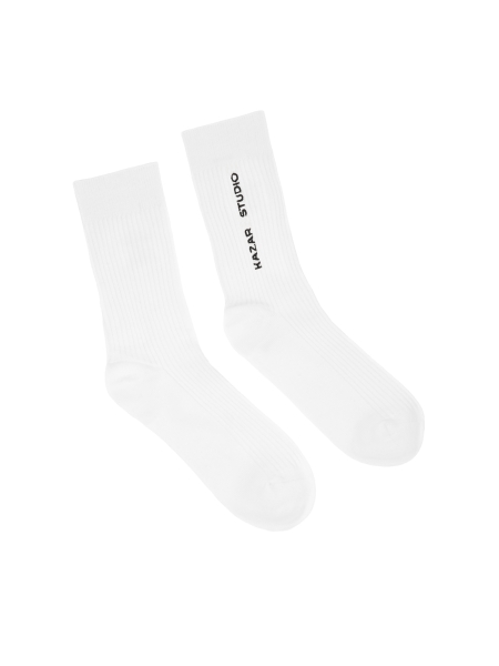 Chaussettes blanches côtelées  KS LUCIENNE