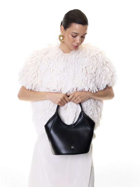 Sac à main noir avec deux anses KS OTTILE