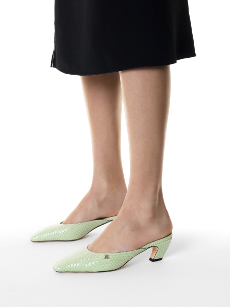 Mules avec devant intégré avec motif gaufré KS LEONIE