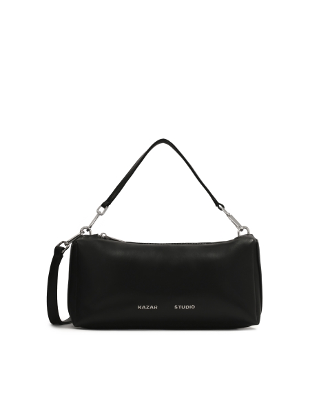 Sac à main allongé en cuir souple noir KS VIV