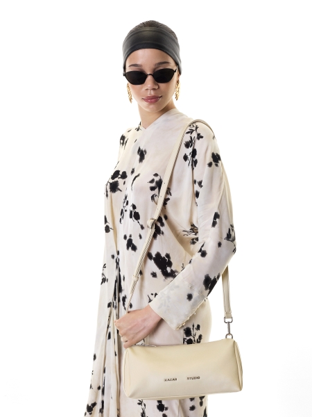 Sac à main en cuir allongé avec lanières détachables KS VIV