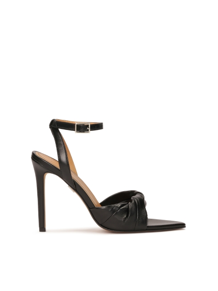 Sandales en cuir avec nez allongé ELLISA