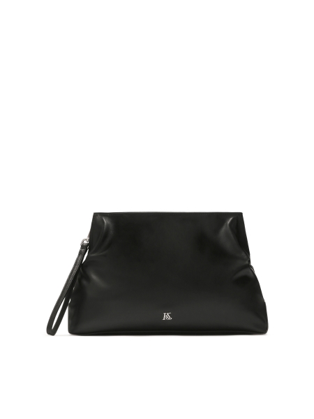 Pochette noire avec petit monogramme KS NOA