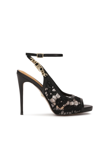 Sandales à talons avec tige à lacets KANA