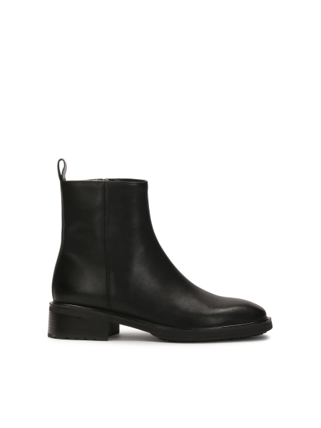 Bottes basses en cuir avec fermeture éclair INDRIA