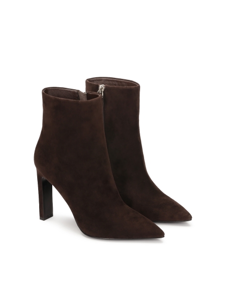 Bottes marron élégantes avec un talon confortable ZARIENNE