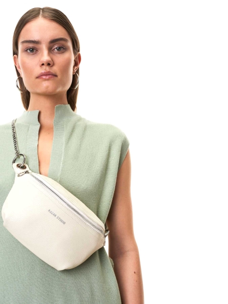 Sac à ceinture blanc cassé pour dames NOEL