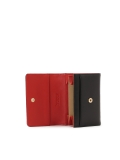 Portefeuille noir avec intérieur rouge MELLY