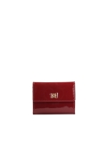 Petit portefeuille rouge en cuir verni  MELLY