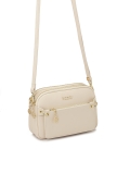 Sac à main à ceinture crème à trois compartiments RITA