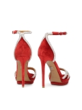 Sandales rouges à lanières brillantes KLARISSA