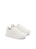 Baskets en cuir blanc sur une semelle confortable  ZINNA