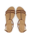 Sandales à chaîne marron  CITRINE