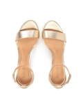 Sandales dorées à talon intégré MEGAN