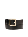 Ceinture universelle en cuir noir COLLETE