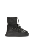 Bottes de neige noires avec fixation sur une semelle épaisse ARGENTA
