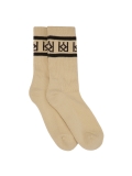 Chaussettes en coton beige avec monogrammes KAZAR GOVE