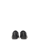 Mocassins noirs minimalistes en cuir pleine fleur CARMEN