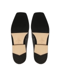 Mocassins noirs minimalistes en cuir pleine fleur CARMEN